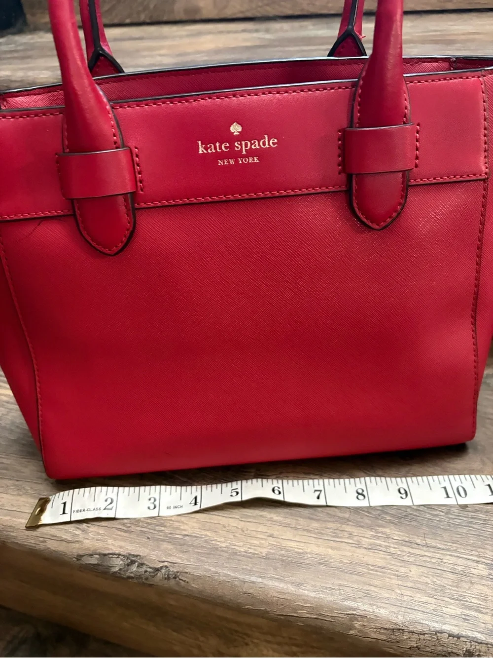 kate spade structured leather